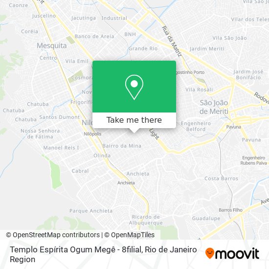 Templo Espírita Ogum Megê - 8filial map