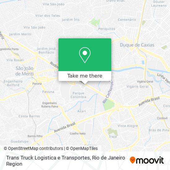 Trans Truck Logistica e Transportes map