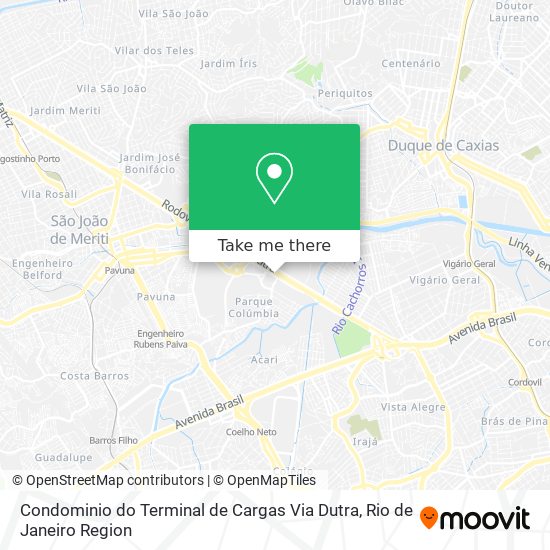 Condominio do Terminal de Cargas Via Dutra map