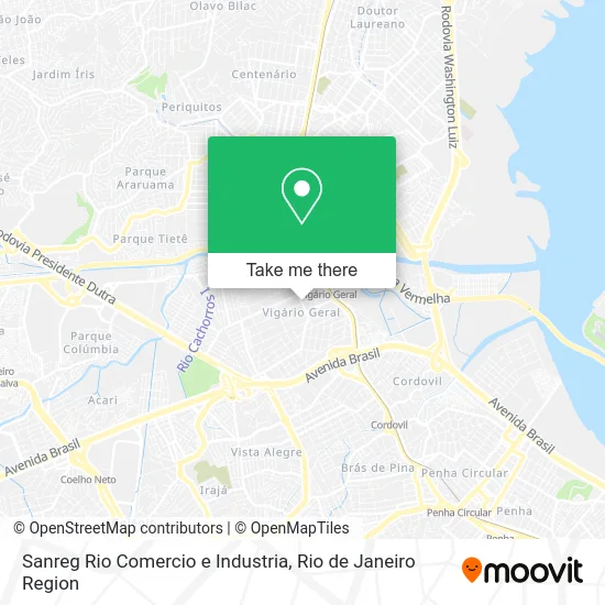Sanreg Rio Comercio e Industria map