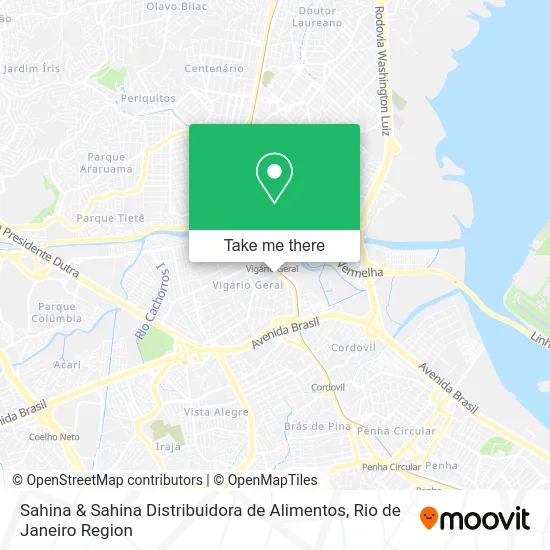 Sahina & Sahina Distribuidora de Alimentos map