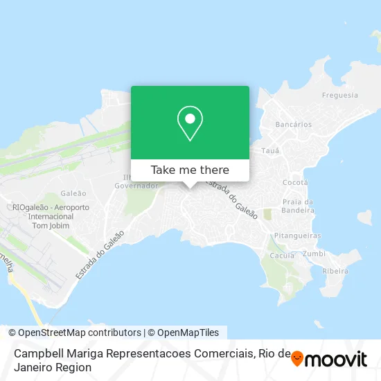 Campbell Mariga Representacoes Comerciais map