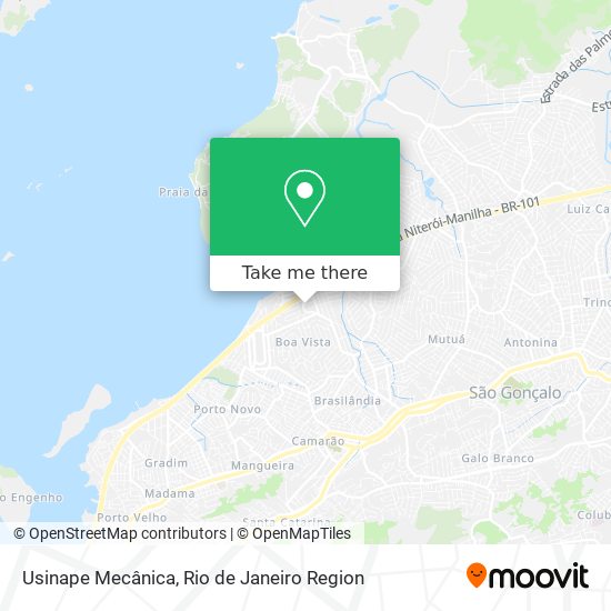 Usinape Mecânica map