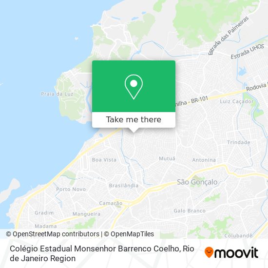 Mapa Colégio Estadual Monsenhor Barrenco Coelho