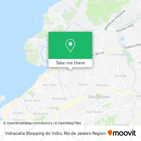 Mapa Vidracaria Shopping do Vidro