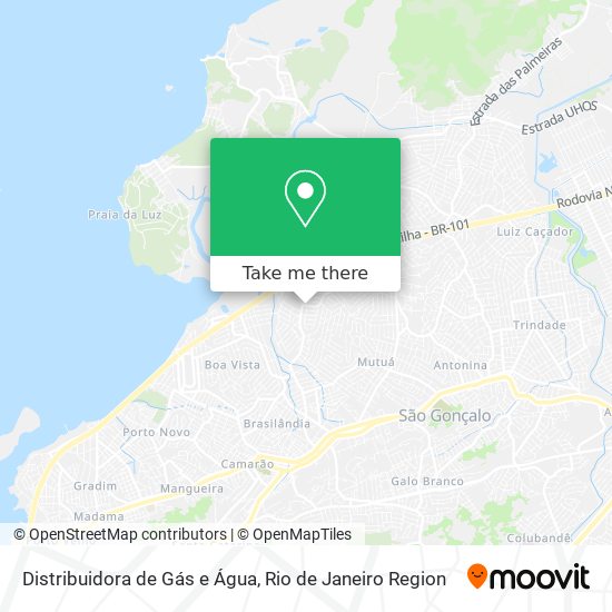 Distribuidora de Gás e Água map