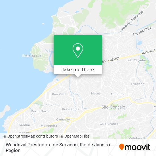 Wandeval Prestadora de Servicos map