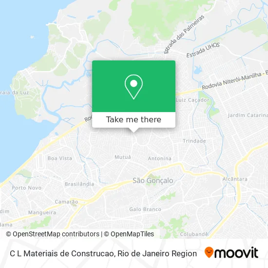 C L Materiais de Construcao map