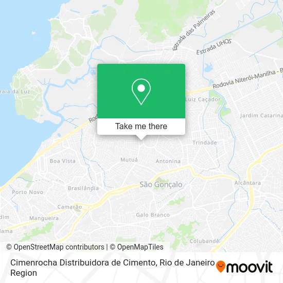 Cimenrocha Distribuidora de Cimento map