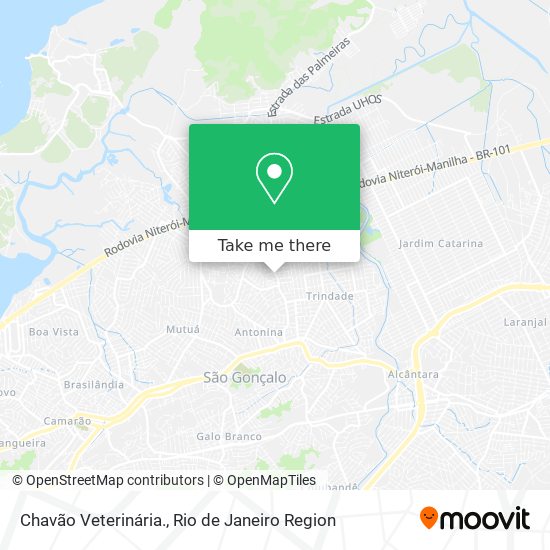 Chavão Veterinária. map