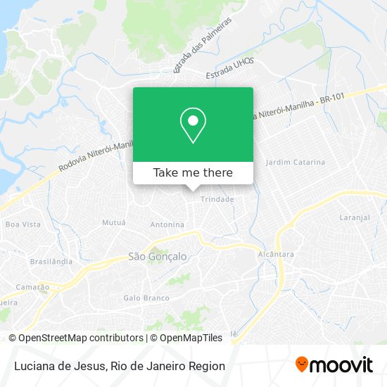 Luciana de Jesus map