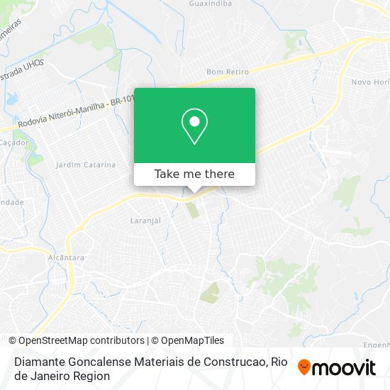 Mapa Diamante Goncalense Materiais de Construcao