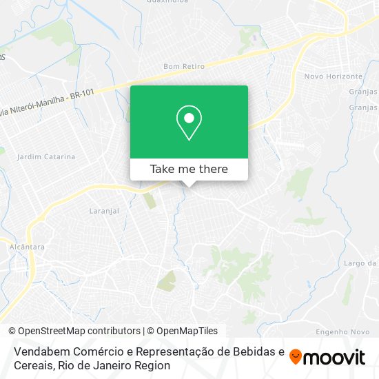 Vendabem Comércio e Representação de Bebidas e Cereais map