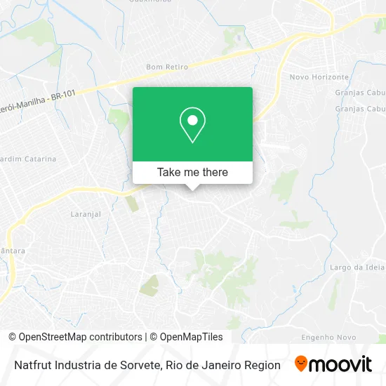Natfrut Industria de Sorvete map
