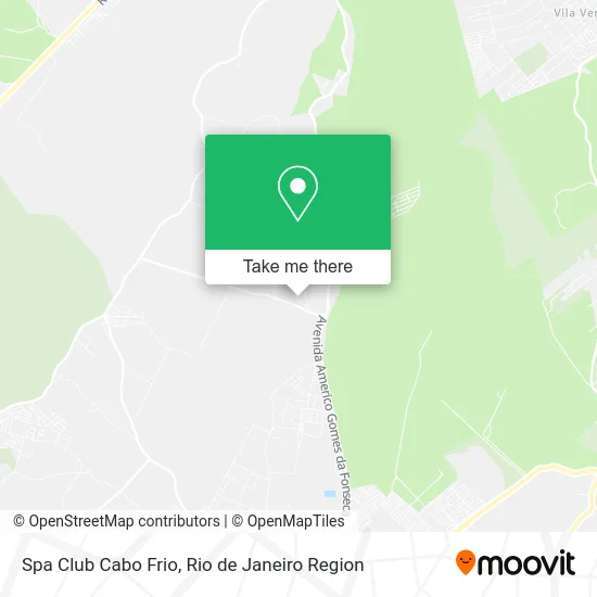 Spa Club Cabo Frio map