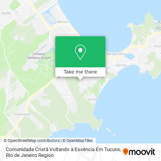 Comunidade Cristã Voltando à Essência Em Tucuns map