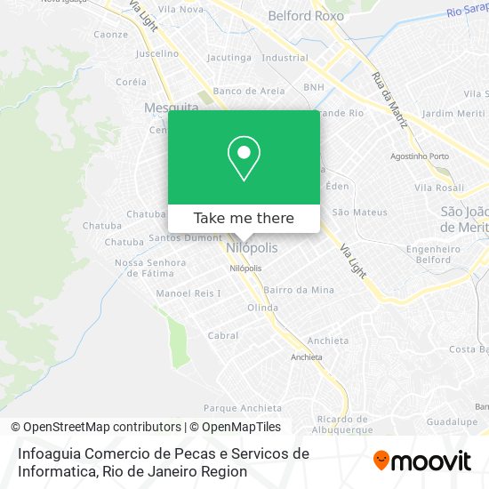 Infoaguia Comercio de Pecas e Servicos de Informatica map