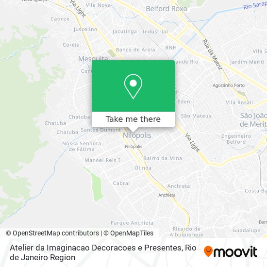 Mapa Atelier da Imaginacao Decoracoes e Presentes