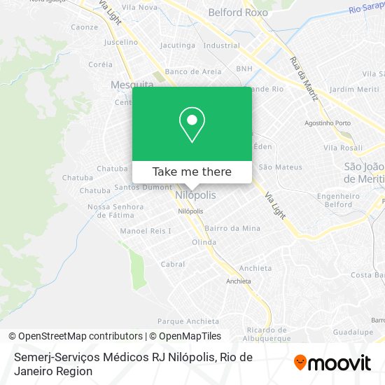 Semerj-Serviços Médicos RJ Nilópolis map