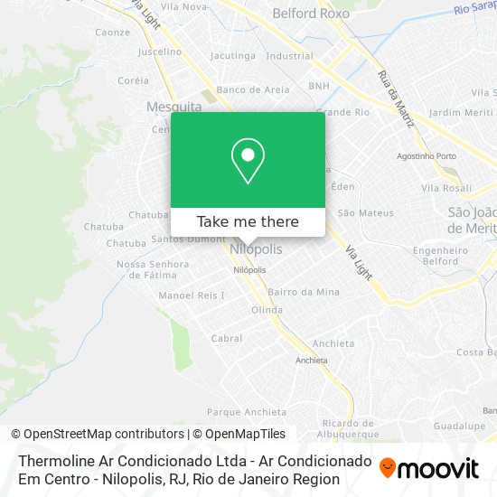 Thermoline Ar Condicionado Ltda - Ar Condicionado Em Centro - Nilopolis, RJ map