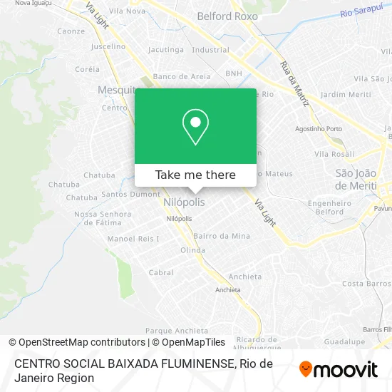 CENTRO SOCIAL BAIXADA FLUMINENSE map