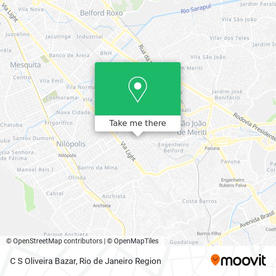 C S Oliveira Bazar map