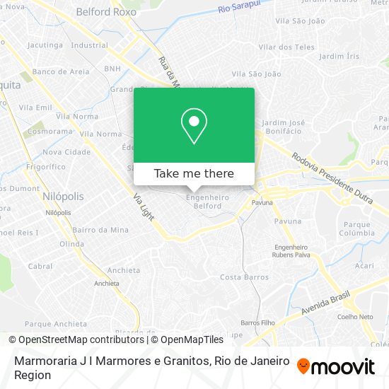 Marmoraria J I Marmores e Granitos map