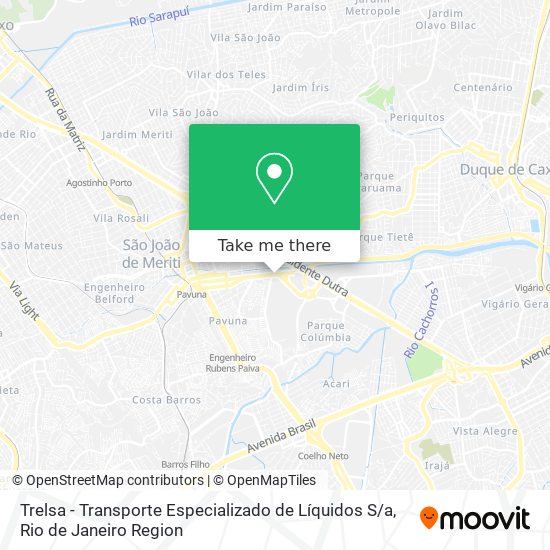 Trelsa - Transporte Especializado de Líquidos S / a map