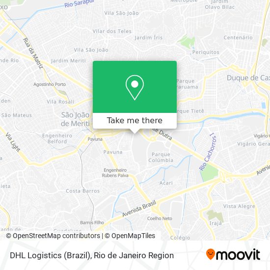 DHL Logistics (Brazil) map