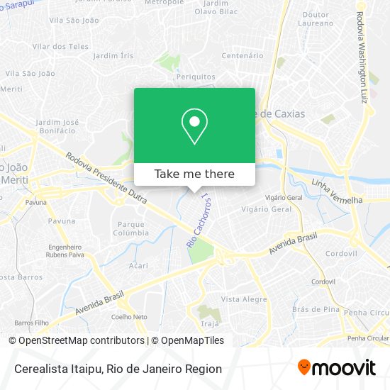Cerealista Itaipu map