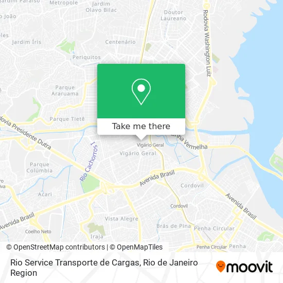 Rio Service Transporte de Cargas map