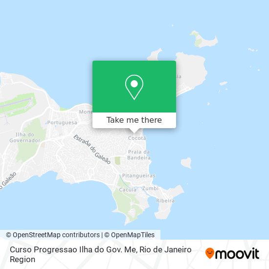 Mapa Curso Progressao Ilha do Gov. Me