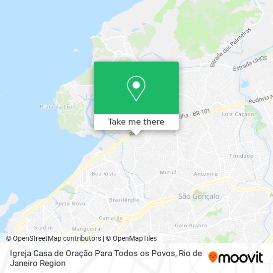 Igreja Casa de Oração Para Todos os Povos map