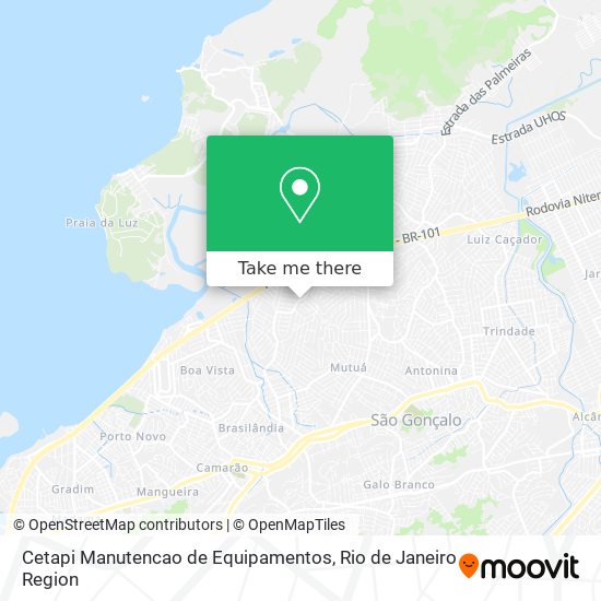 Mapa Cetapi Manutencao de Equipamentos