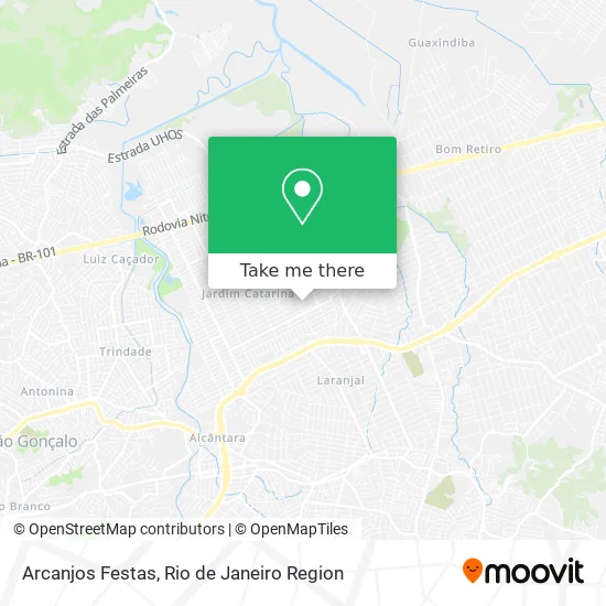 Arcanjos Festas map