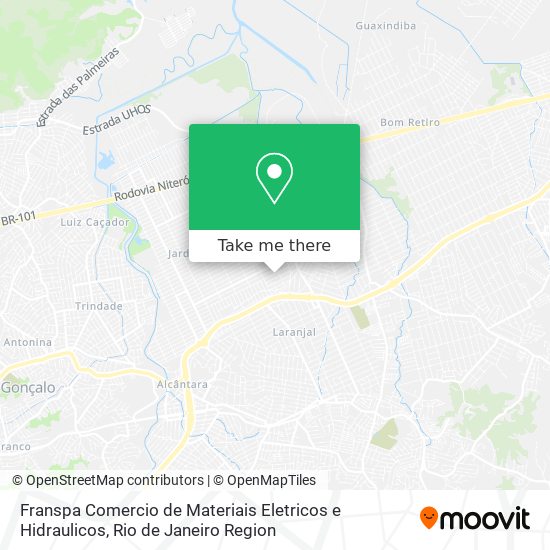 Mapa Franspa Comercio de Materiais Eletricos e Hidraulicos