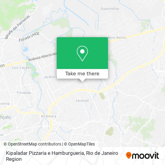 Kipaladar Pizzaria e Hamburgueria map