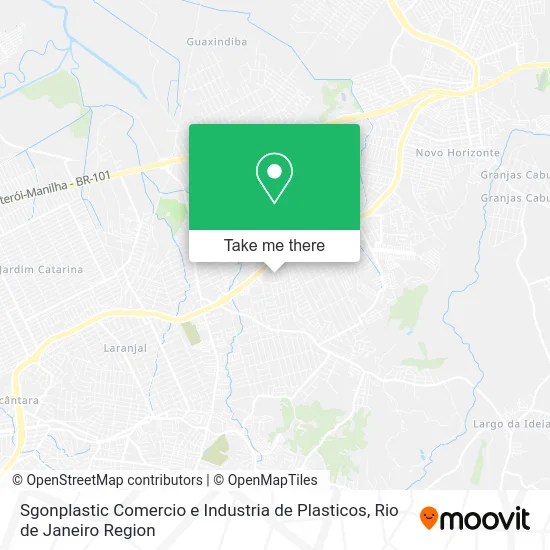 Sgonplastic Comercio e Industria de Plasticos map