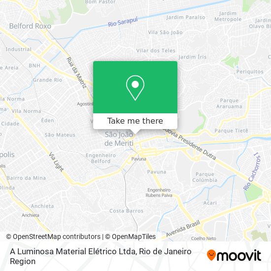 A Luminosa Material Elétrico Ltda map