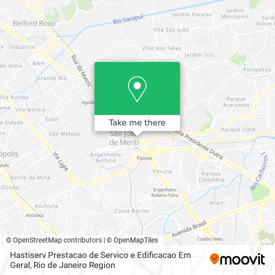 Hastiserv Prestacao de Servico e Edificacao Em Geral map