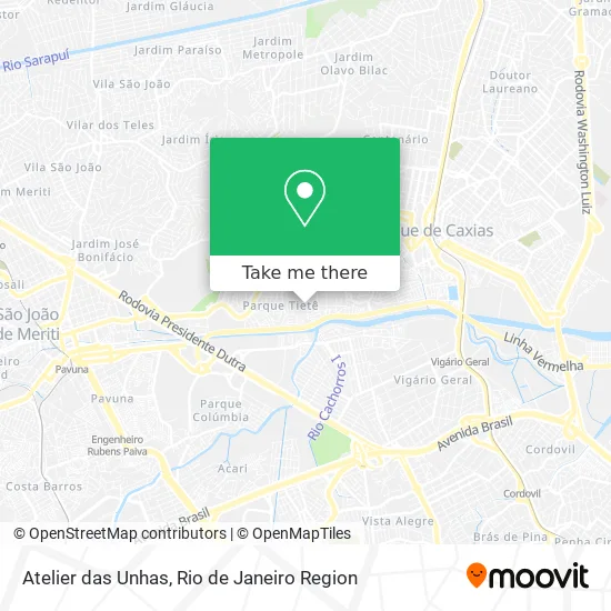 Atelier das Unhas map