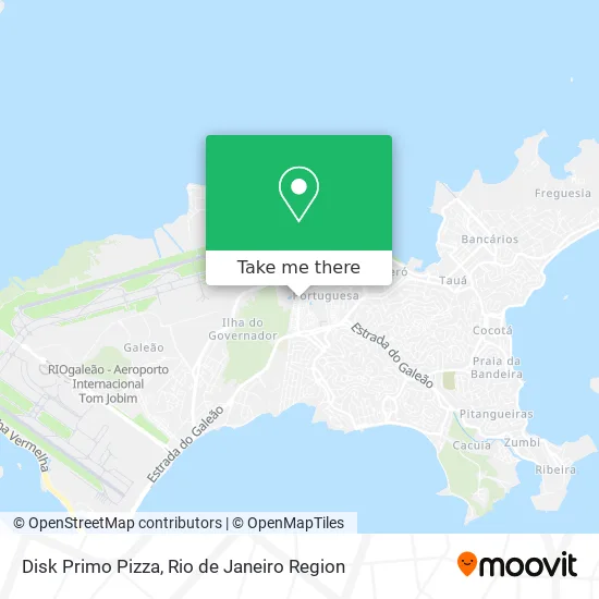 Disk Primo Pizza map