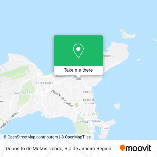 Deposito de Metais Dende map