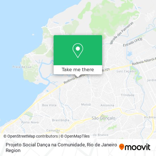 Projeto Social Dança na Comunidade map