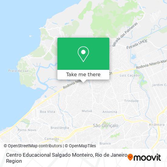 Mapa Centro Educacional Salgado Monteiro