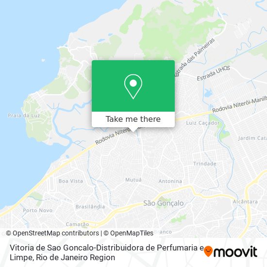 Vitoria de Sao Goncalo-Distribuidora de Perfumaria e Limpe map
