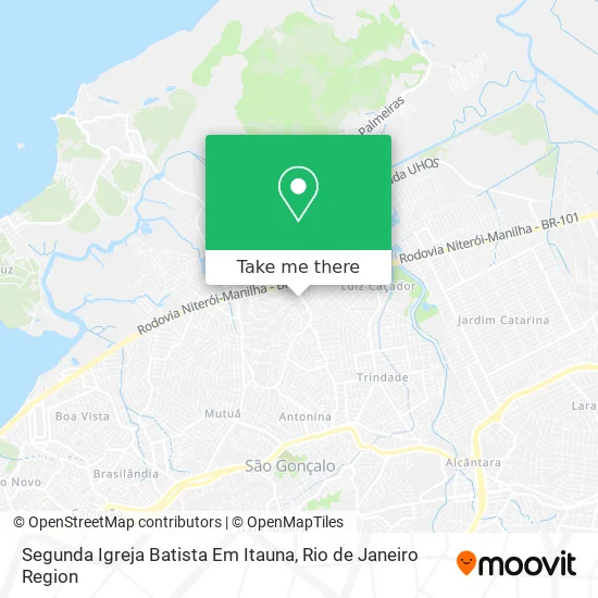 Segunda Igreja Batista Em Itauna map