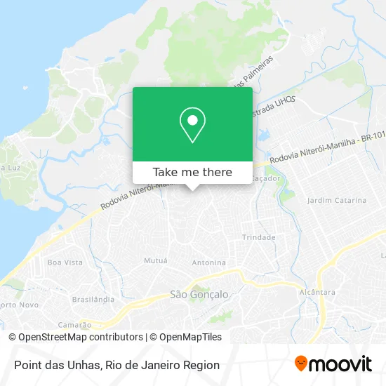 Point das Unhas map