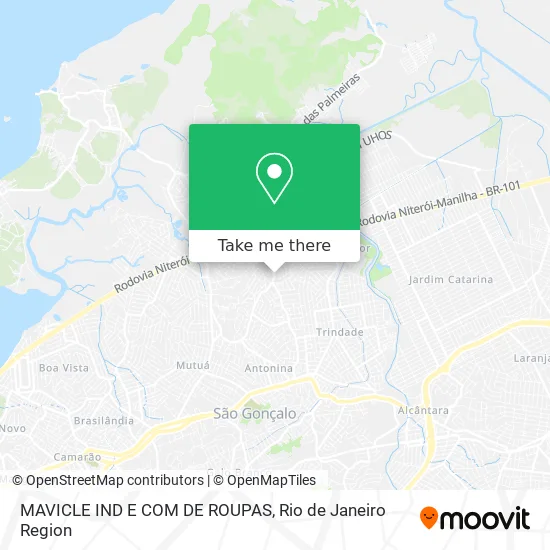 MAVICLE IND E COM DE ROUPAS map