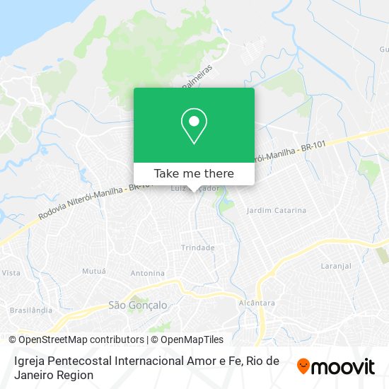 Igreja Pentecostal Internacional Amor e Fe map
